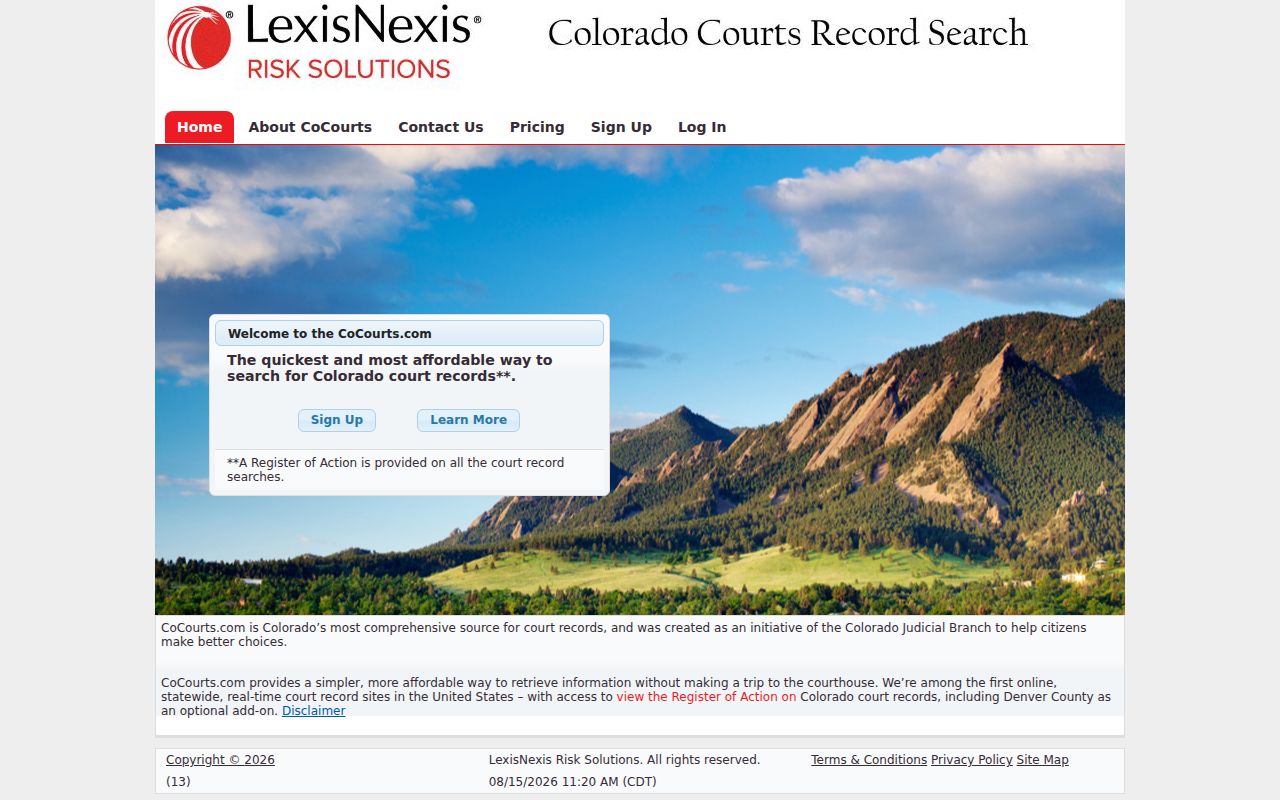 Phillips County docket search through the CoCourts register of actions vendor